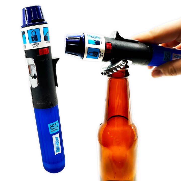 Novelty Brands - Wholesale Lighter - Torch Stick Lighter with Bottle Opener- 3 Piece Pack