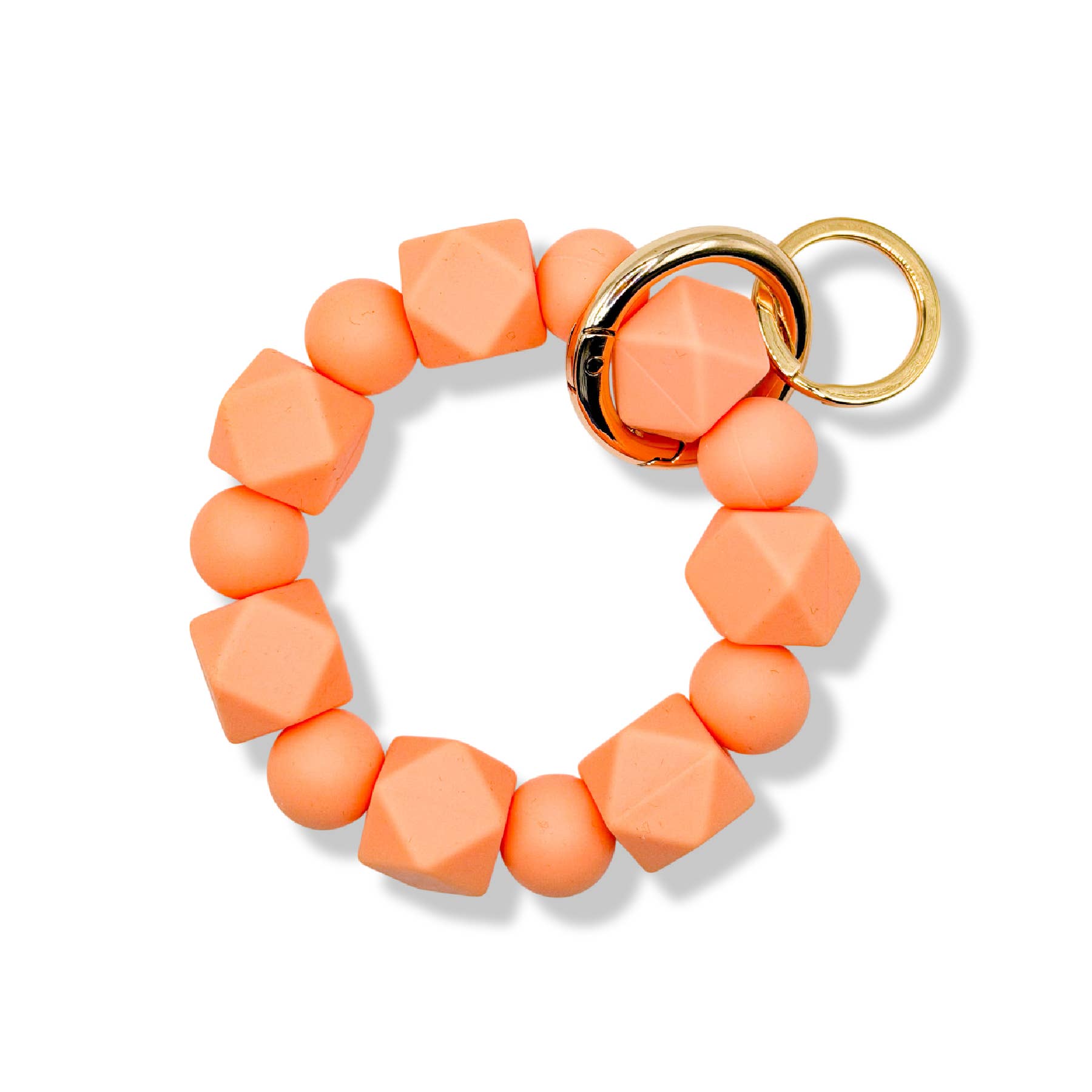 Cleary Lane – wholesale Keychain – Women's – Beaded Wristlet Keychain Hexagon Silicone9