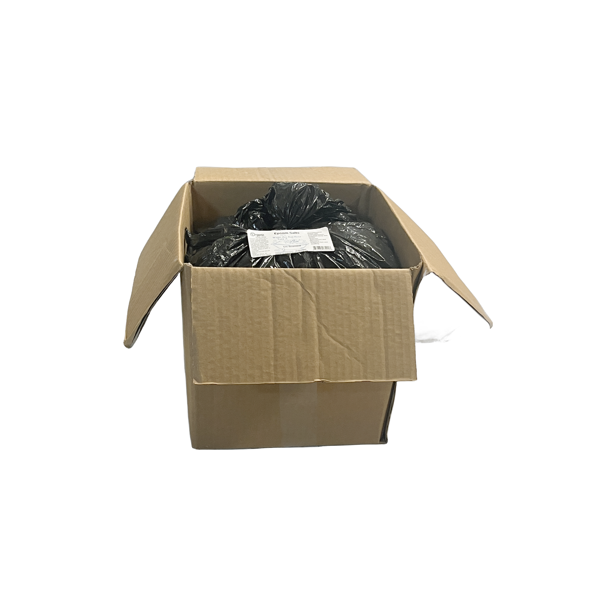 Organic Body Shop – Engroshandel Badesalt – Epsom salt. Ren magnesium. Uden duft 35 lb. kasse1