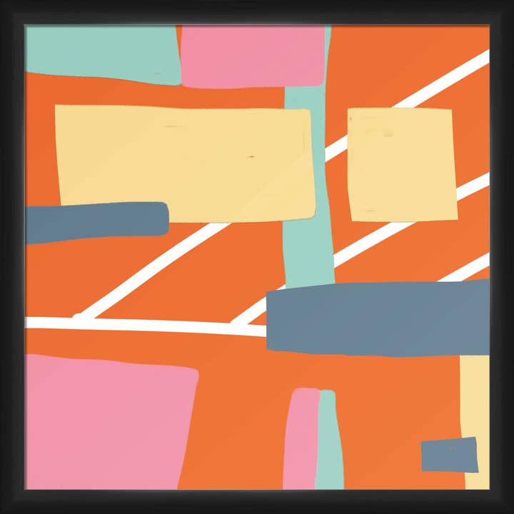 Décoration murale encadrée Run Away 20" x 18" pour la vente par PTM Images