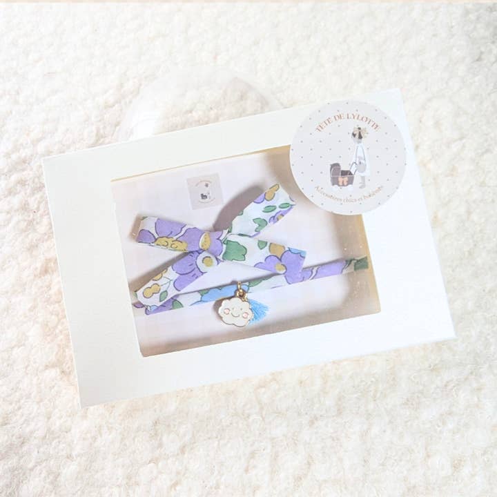 LIBERTY BETSY PURPLE BOX for wholesale by Tête de Lylotte