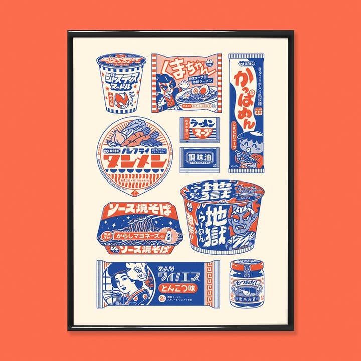 Yeaaah! Studio - Wholesale Poster - Display "Instant Noodles" (Format 30x40cm or 50x70cm)