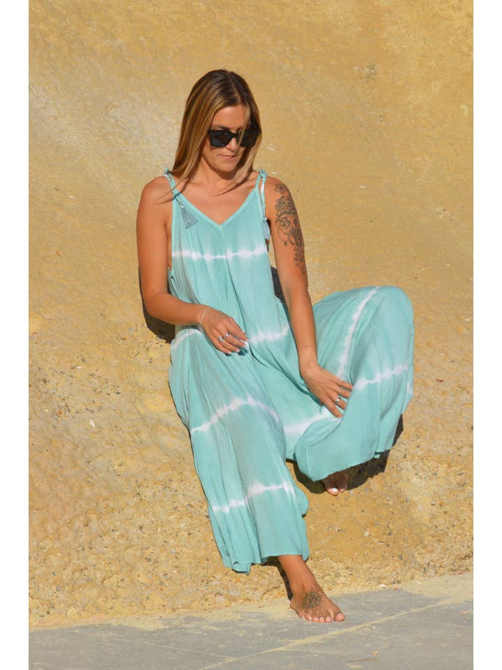 Mandala by Mallorca - Wholesale Jumpsuit - Women's - AQUAMARINE JUMPSUIT2