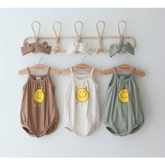 Ensemble barboteuse d'été avec bandeau pour bébé/Ensemble de tenues d'été pour bébés pour la vente par peekaboo