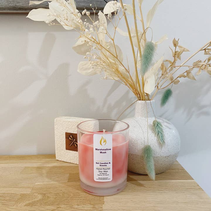 Sol Candles & Scents - Wholesale Jar/filled candle - Marshmallow Musk Candle