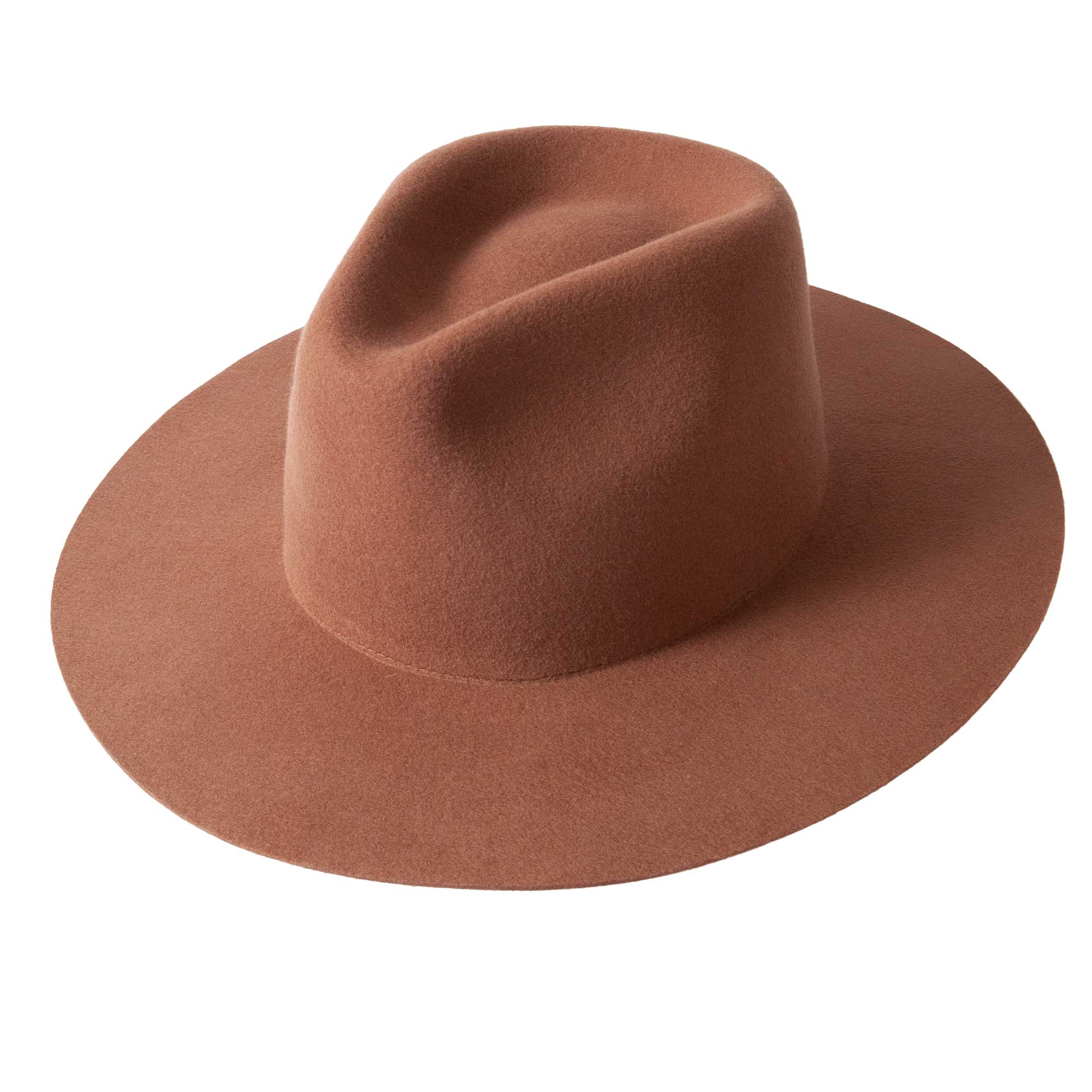 American Hat Makers - Wholesale Fedora - Uniseks - 100% wollen vilten hoed met platte rand - Stijl Rancher5