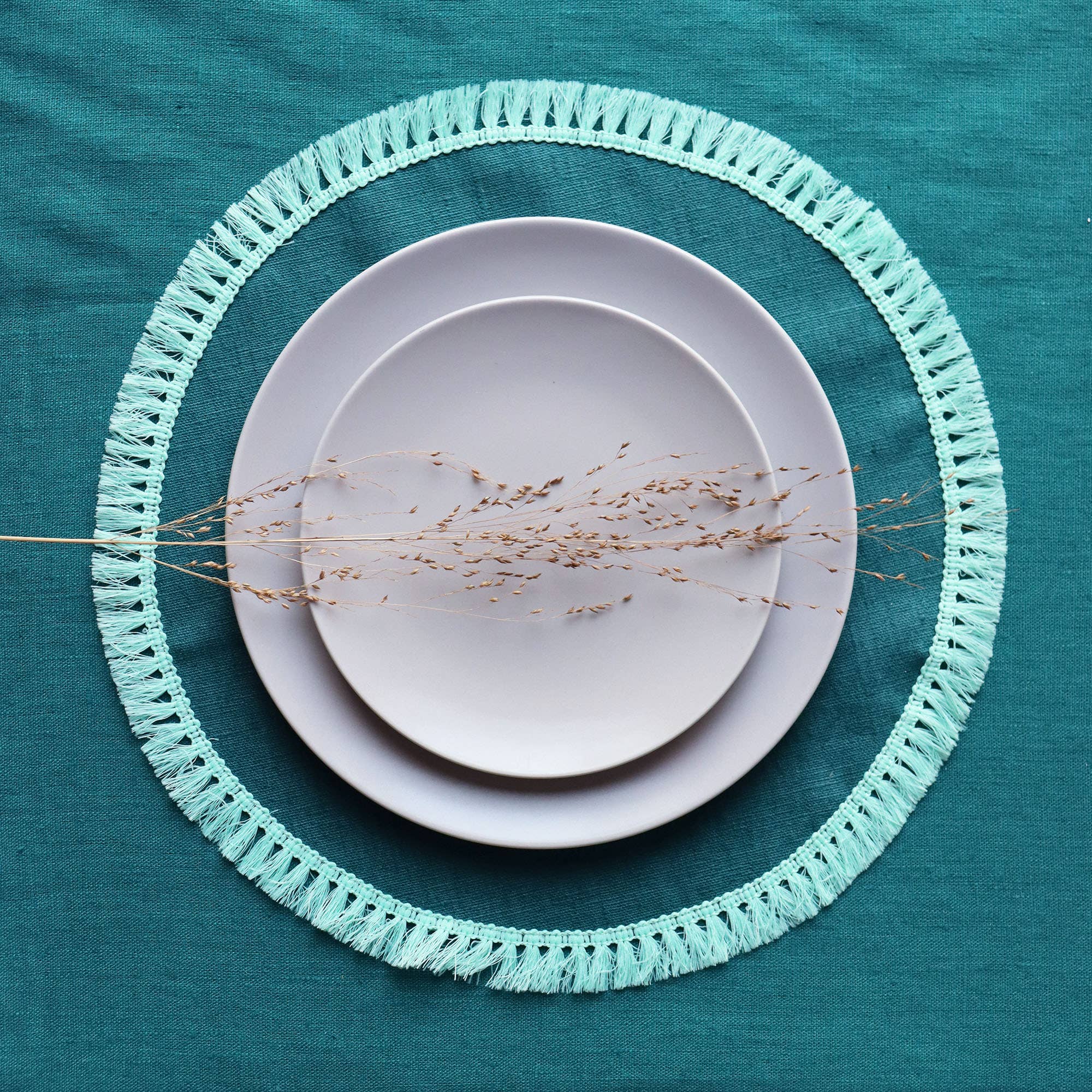 Giardino Segreto - Venta al por mayor Manteles individuales - Individual redondo NAPPE de lino puro4