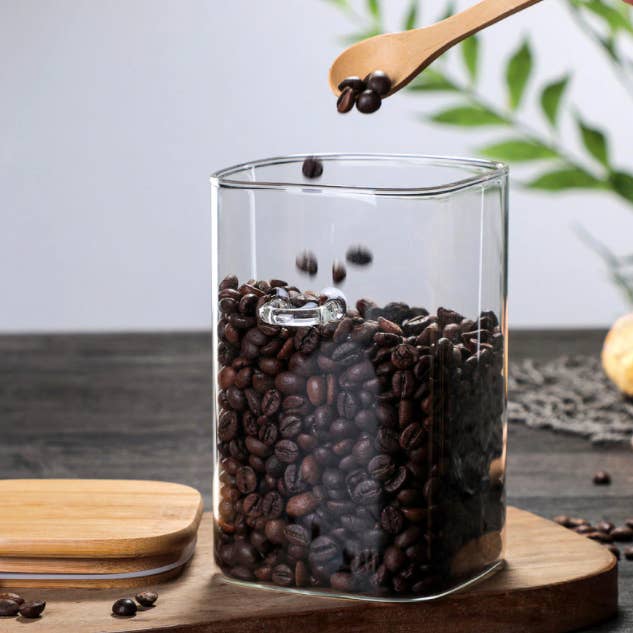 Homerely - Wholesale Voedselopslagcontainer - Opbergdoos voor de keuken met bamboe deksel en lepel