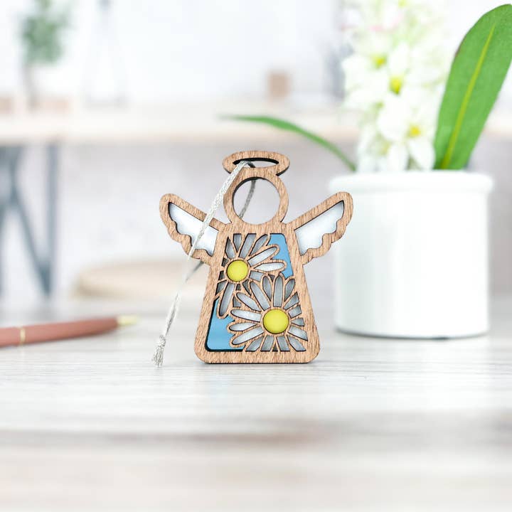 Forged Flare® - Wholesale Ornament - Daisy Ornament | 3.5" (H) Angel Figurine | Mother's Angels®3