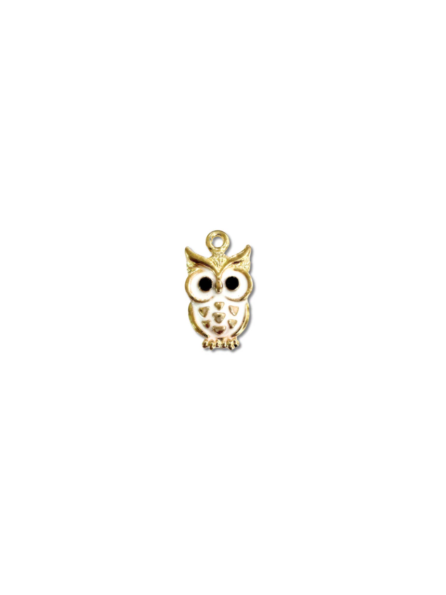 The Charm Bar Company - Wholesale Individuele bedel/hanger - * Gouden bedeltje met Ole Owl