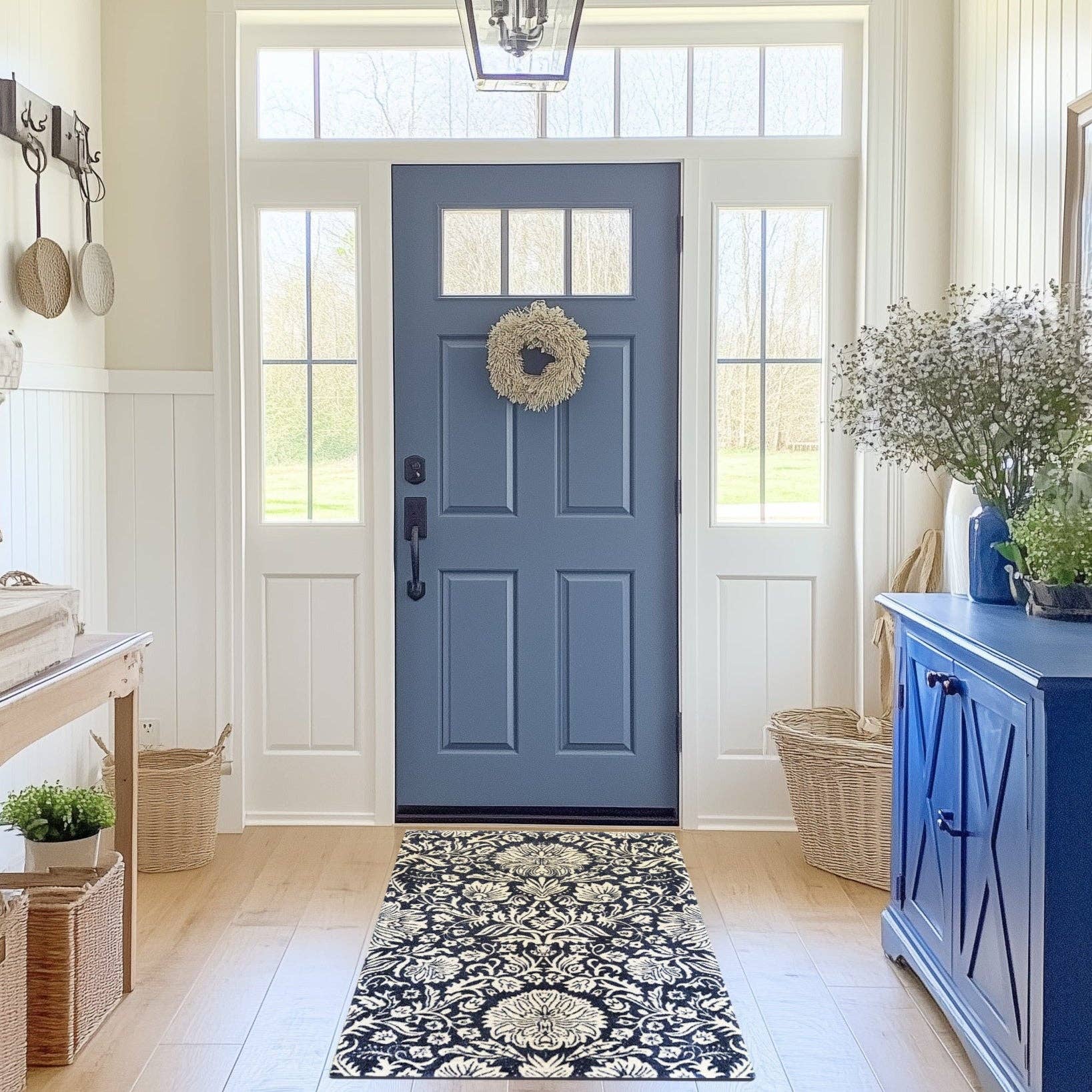 Studio 67 Wash+Dry Mats - Vente Paillasson - Bleuet4