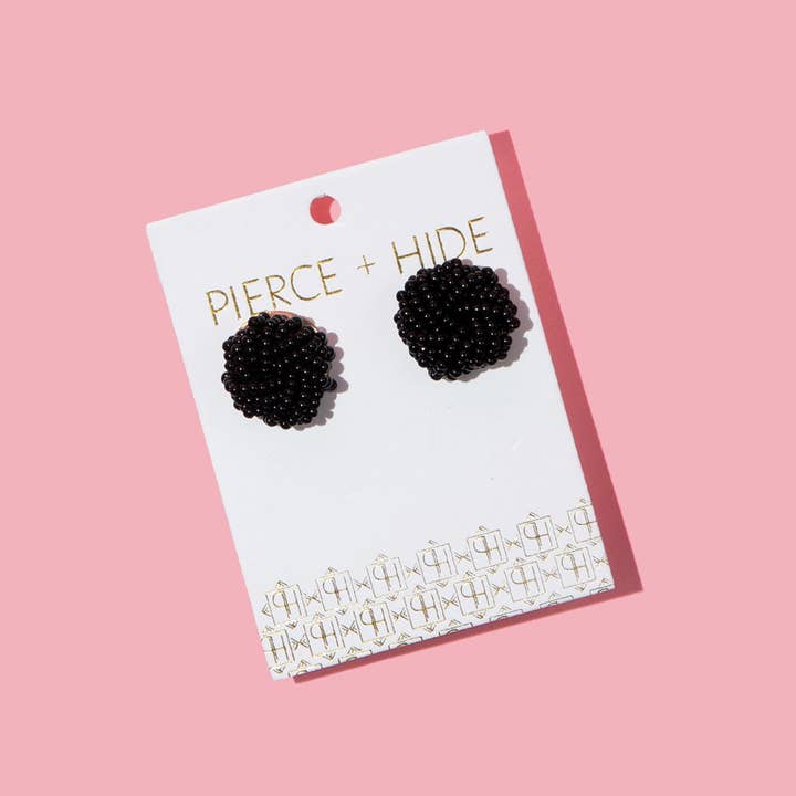 Pierce + Hide - Wholesale Stud/Post Earrings - Custom Beaded Knot Stud Earrings | Knotted Stud