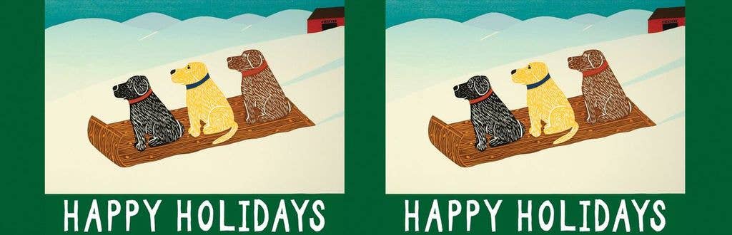 Aunt Sadie's Candles - Wholesale Travel Candles - Stephen Huneck's "Happy Holidays" Candle1