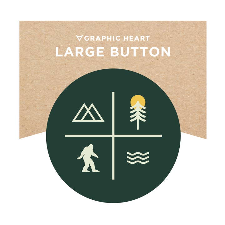 Bigfoot Icons - Große Schaltfläche für den Großhandel von Graphic Heart