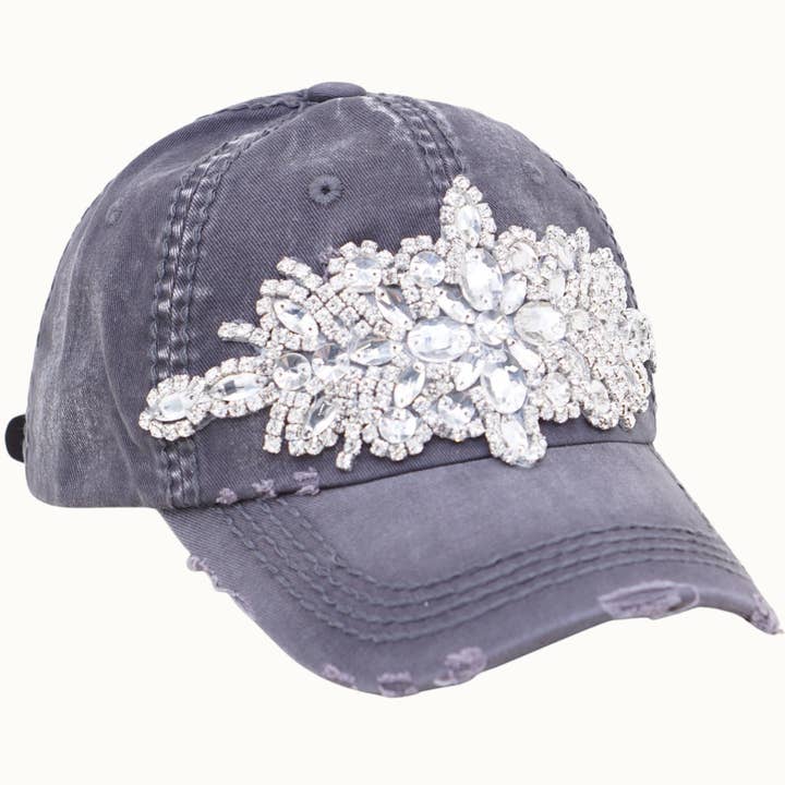 Olive & Pique - Wholesale Baseball Cap - Women's - Abstract Bejeweled Bling Glitz Cap, Adjustable1