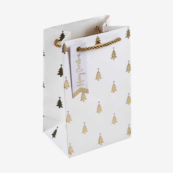 Embossed Gold Tree Perfume Gift Bag for wholesale by Pigment Productions Ltd