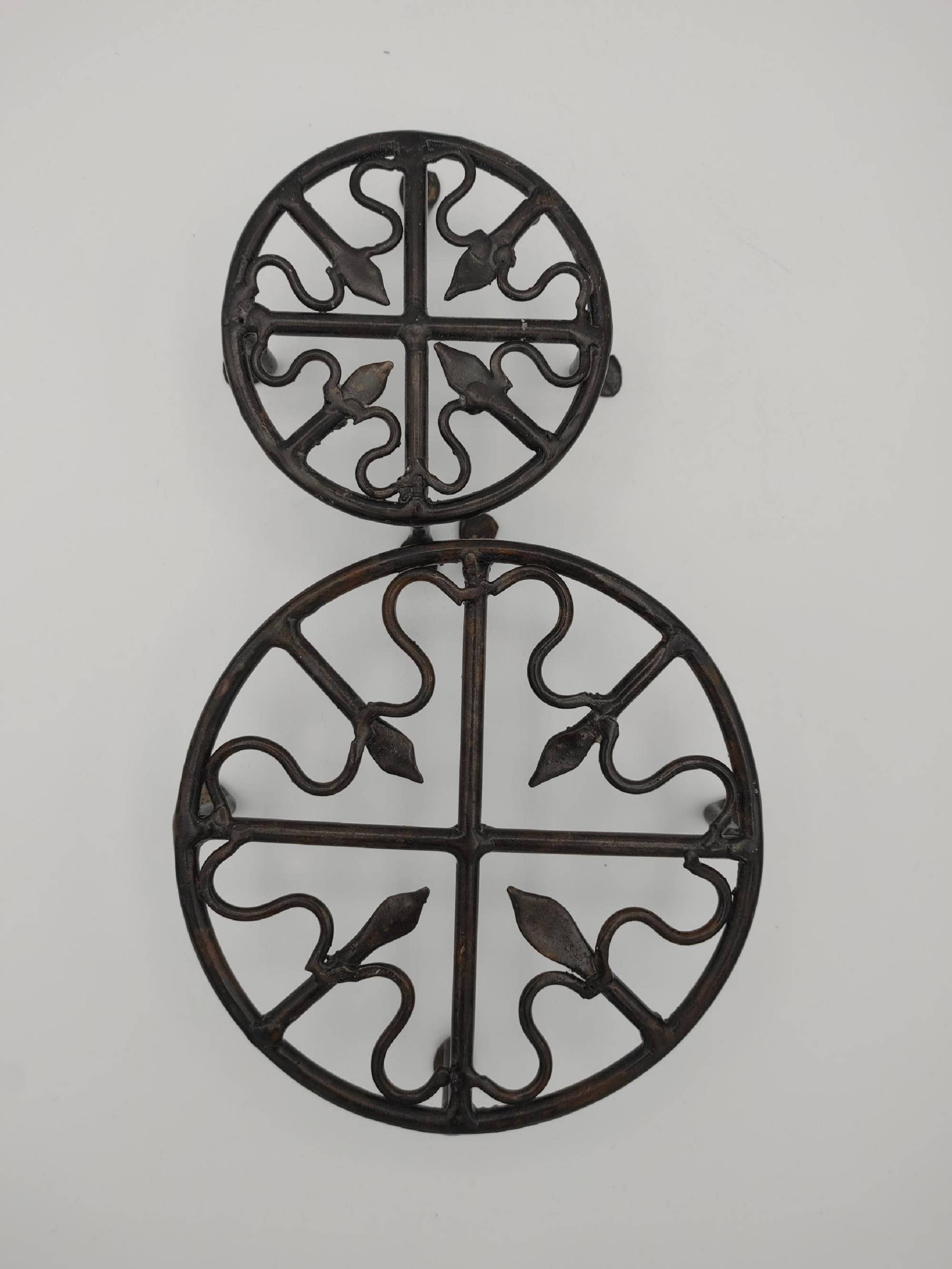 Asia West - Vendita all'ingrosso Portavasi - Supporti per piante rotondi in ferro battuto11