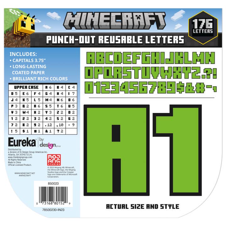 Eureka School Products - Wholesale Cutouts - Minecraft Deco Letters