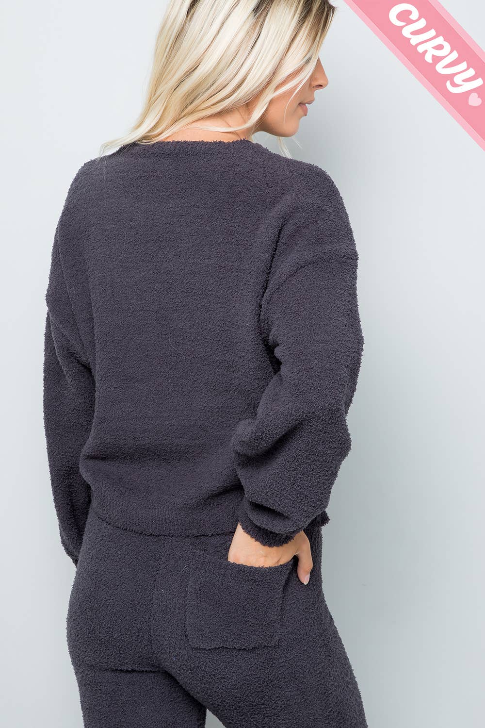 Sweet Lovely by Jen - Wholesale Knit Top - Women's - TEDDY CASUAL TOP PLUS SIZE36