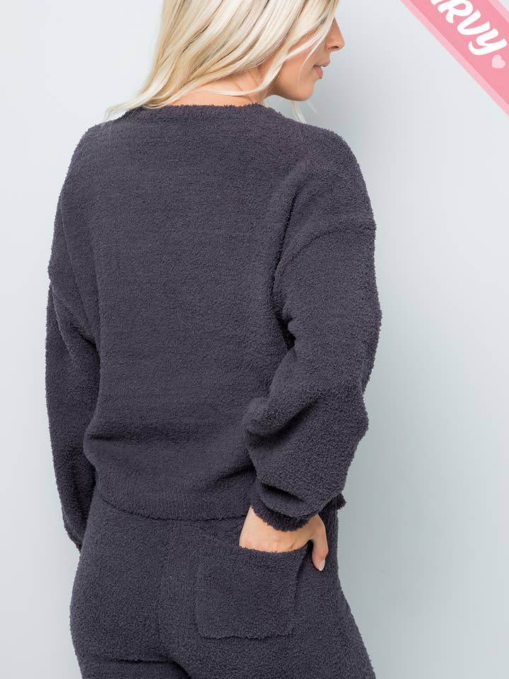 Sweet Lovely by Jen - Wholesale Knit Top - Women's - TEDDY CASUAL TOP PLUS SIZE36