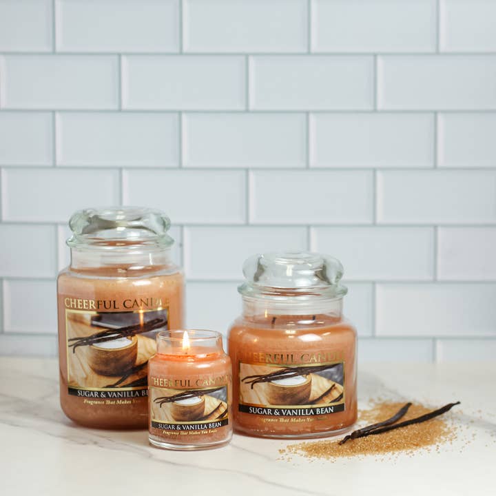 A Cheerful Giver – wholesale Jar/filled candle – Cheerful Candle (24oz.) – Sugar & Vanilla Bean