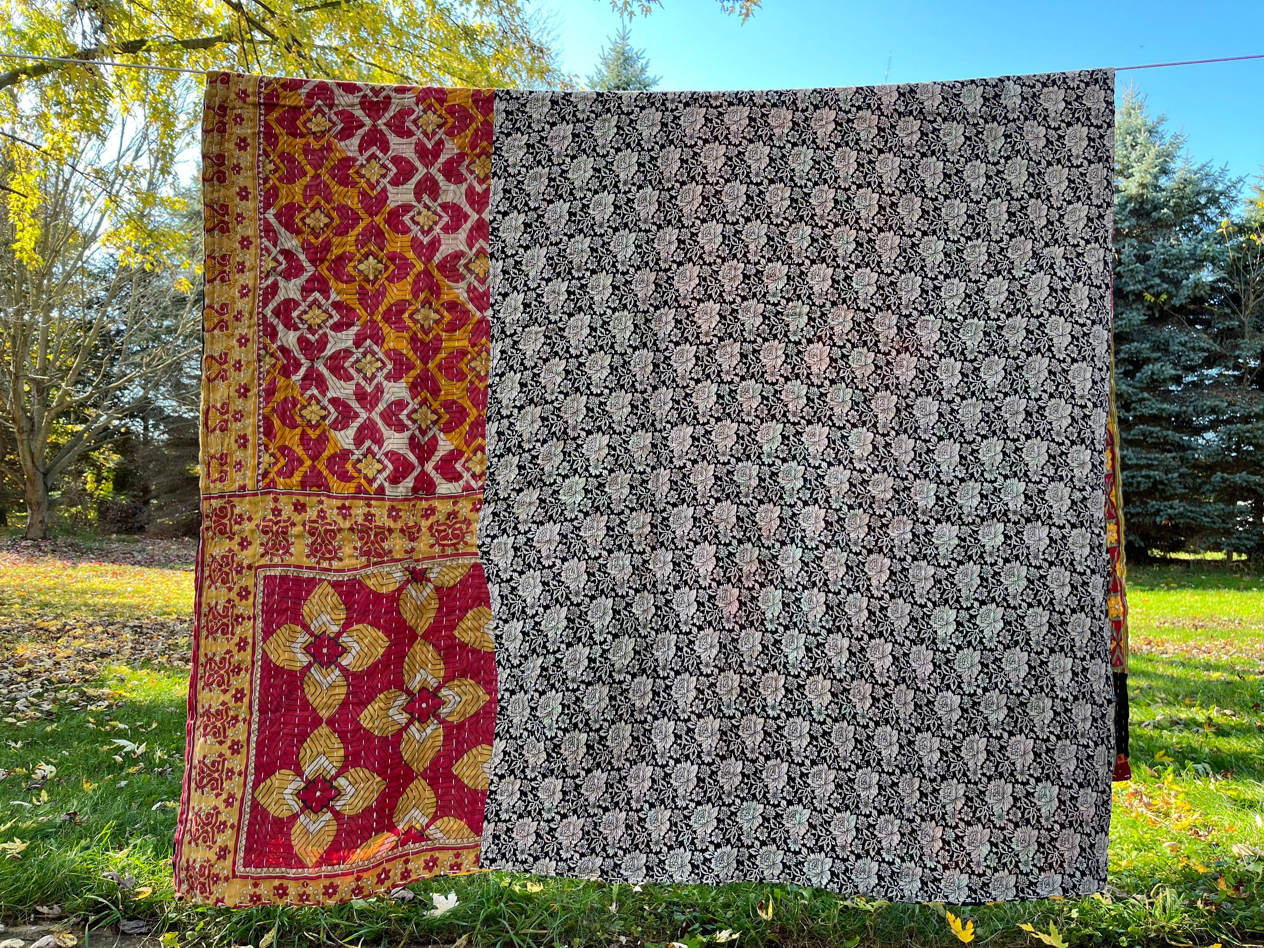 Hopes Unlimited - Wholesale Throw Blanket - Sari Kantha Throw Blanket5