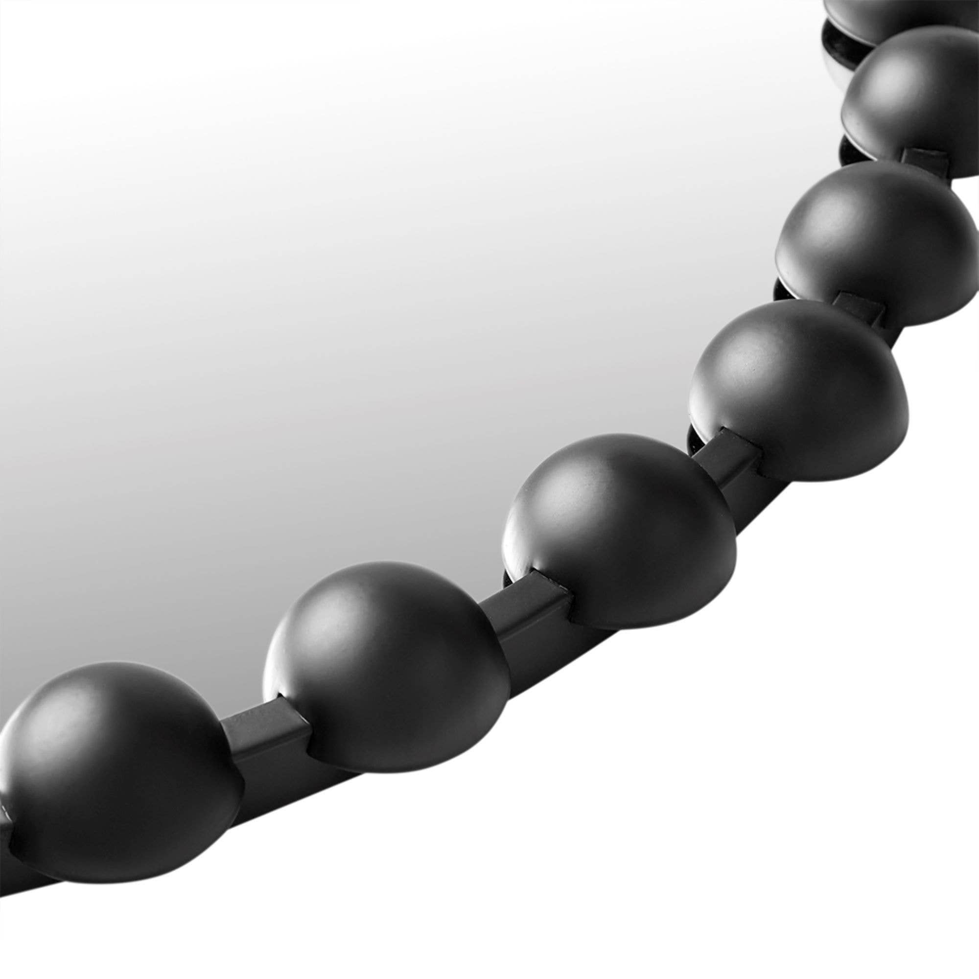 Olliix - Vente Miroir mural - Miroir mural encadré rond en fer noir14