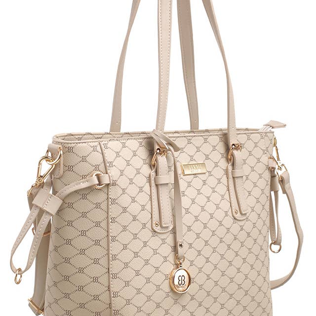 Bessie London - Wholesale Shoulder Bag - Women's - MONOGRAM 2 IN 1 SHOULDER BAG19