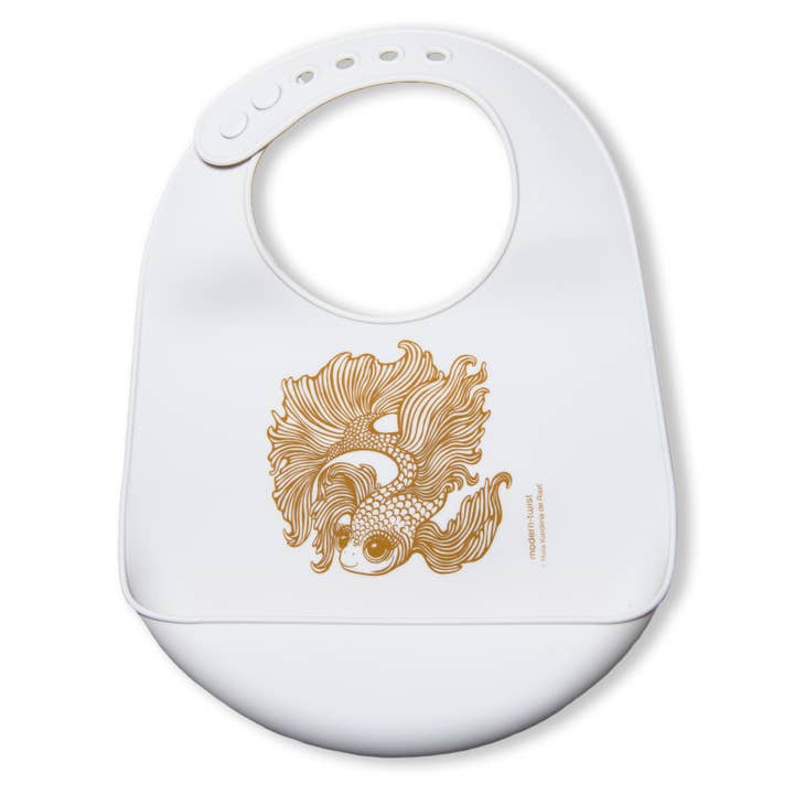 Bucket Bib: Goldfish - Cloud for wholesale by modern-twist