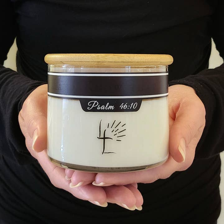 Lord's Light Candle - Wholesale Jar/Filled Candle - Christian Soy Candle 8oz - Light & Reveal Hidden Bible Verse2