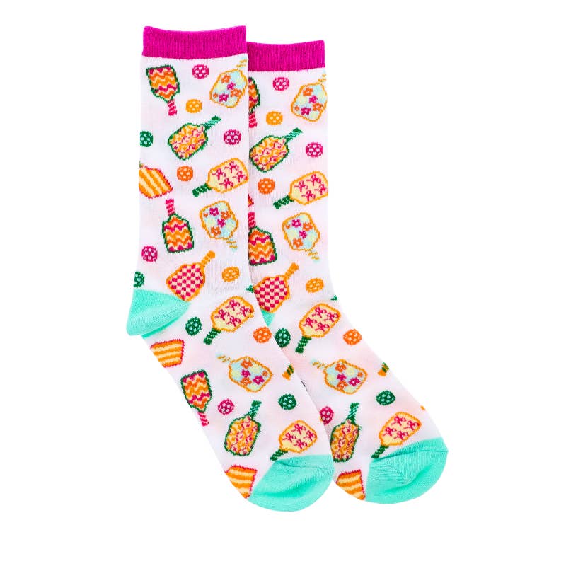 Jane Marie - Wholesale Socks - Women's - Colorful PickleBall Tall Sock0