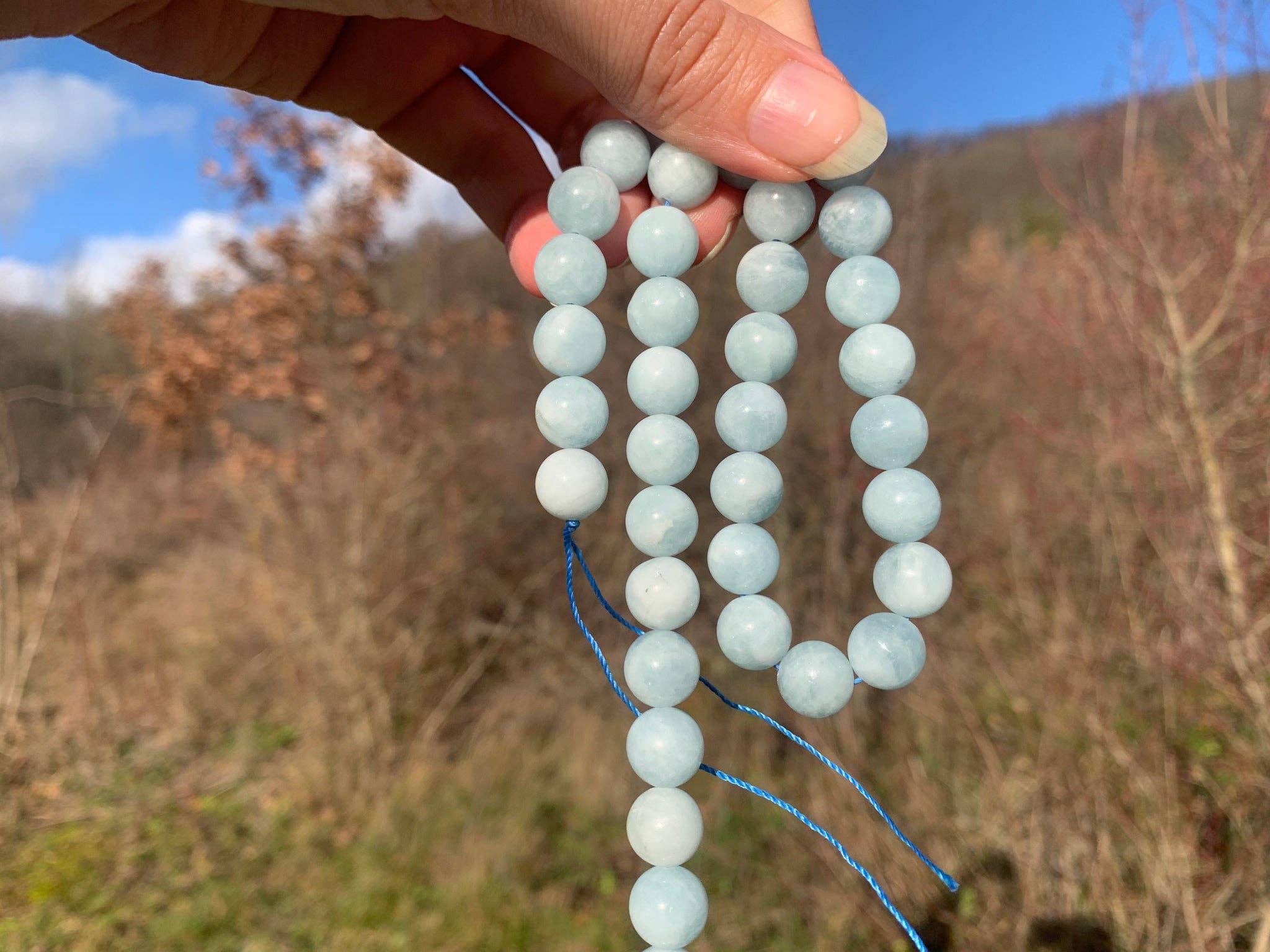 REMOVED BRAND - Wholesale Beads - Aquamarine beads between 4 and 12 mm AMU8