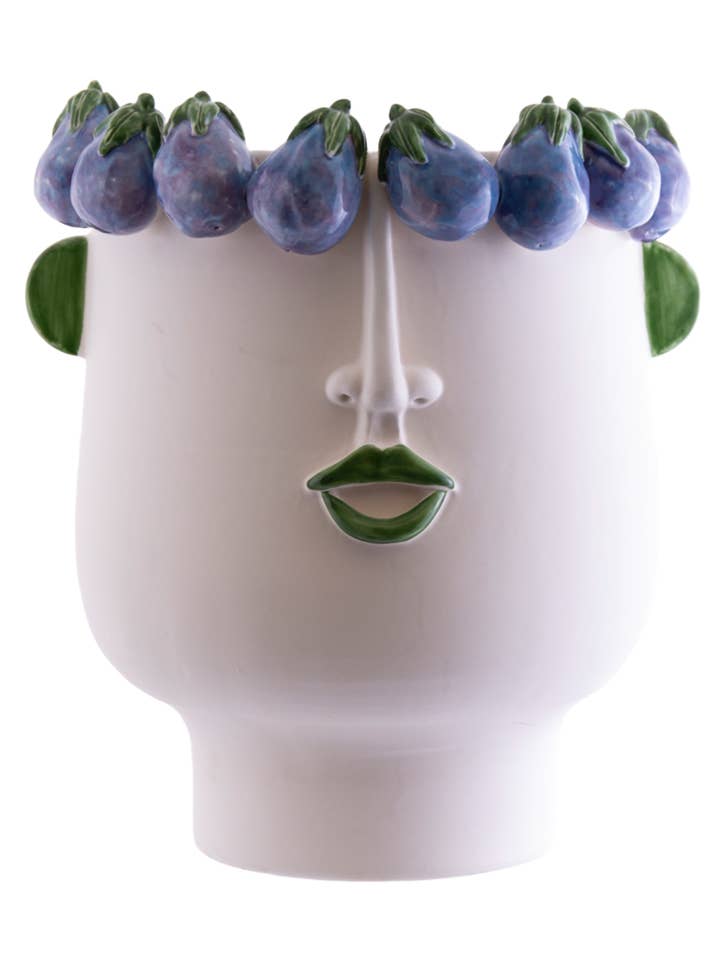 L'Ammuttunata, La Vendeuse D'Aubergines Tête Grande pour la vente par PATRIZIA ITALIANO