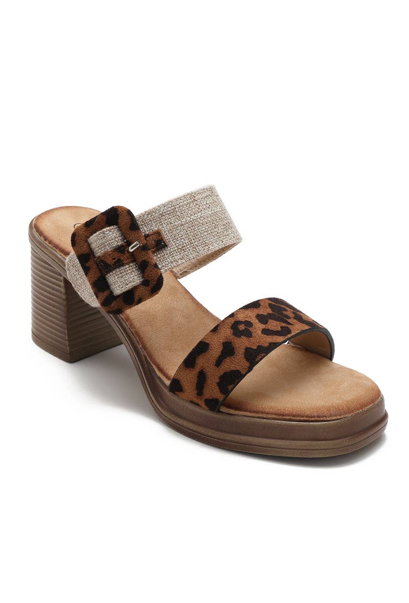 Joia Paris - Wholesale Mules - Women's - Wedge heel mules with buckle, comfortable KA-806