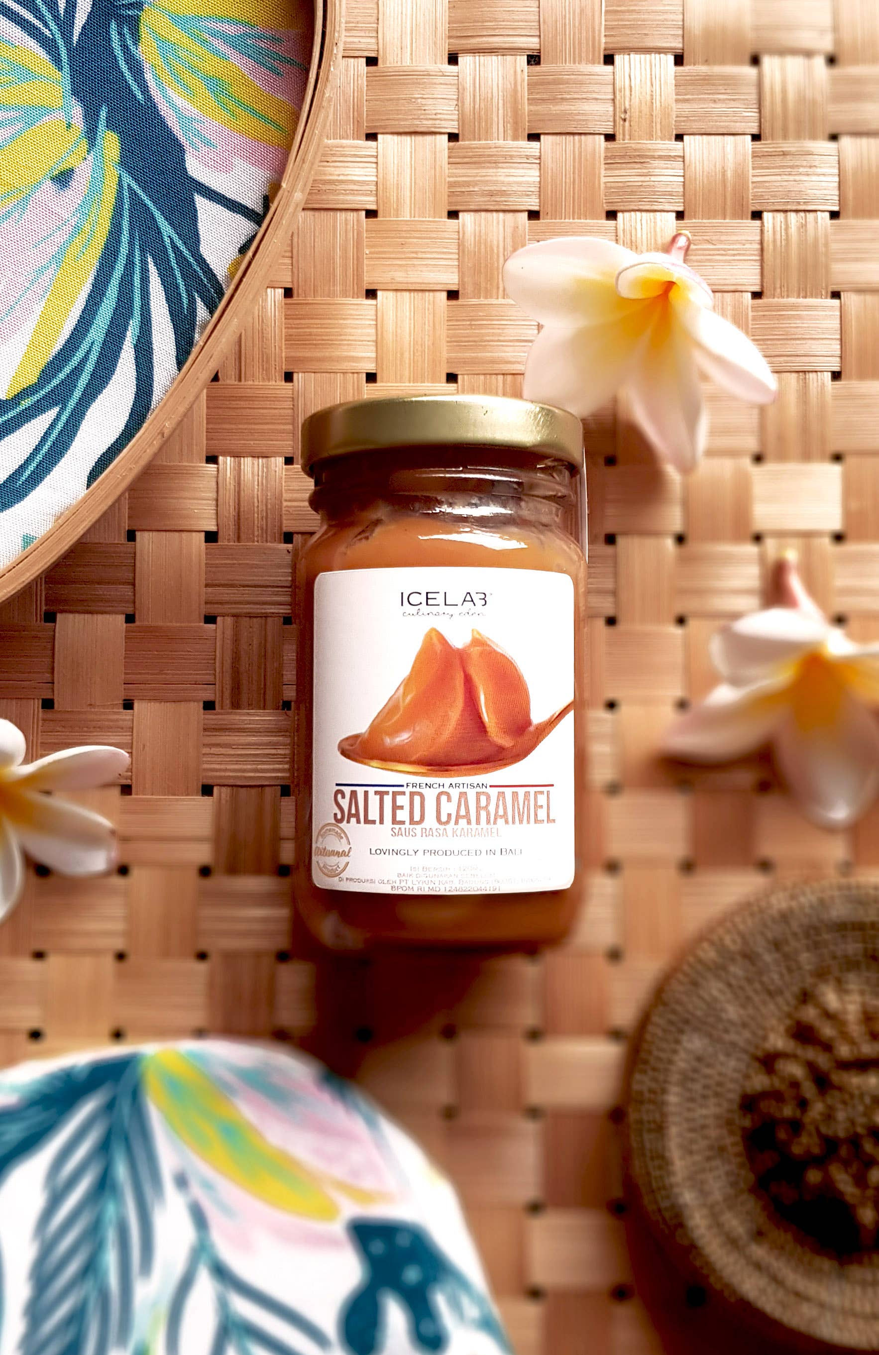 Icelab - Vente Confiture/gelée - Tartinade au caramel salé - Sauce naturelle et crémeuse3