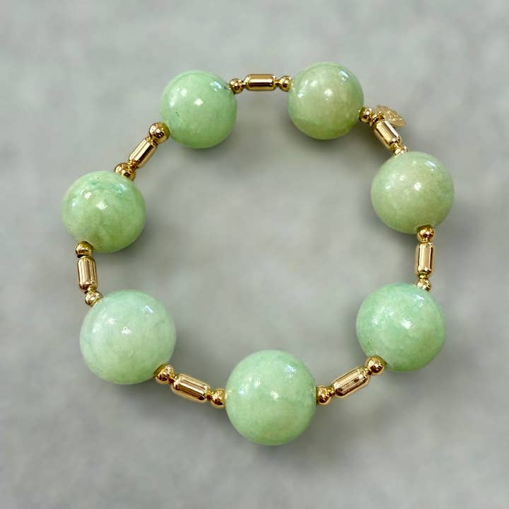 LPL Creations – Großhandel Perlenarmband – Scarlett im goldenen Armband1