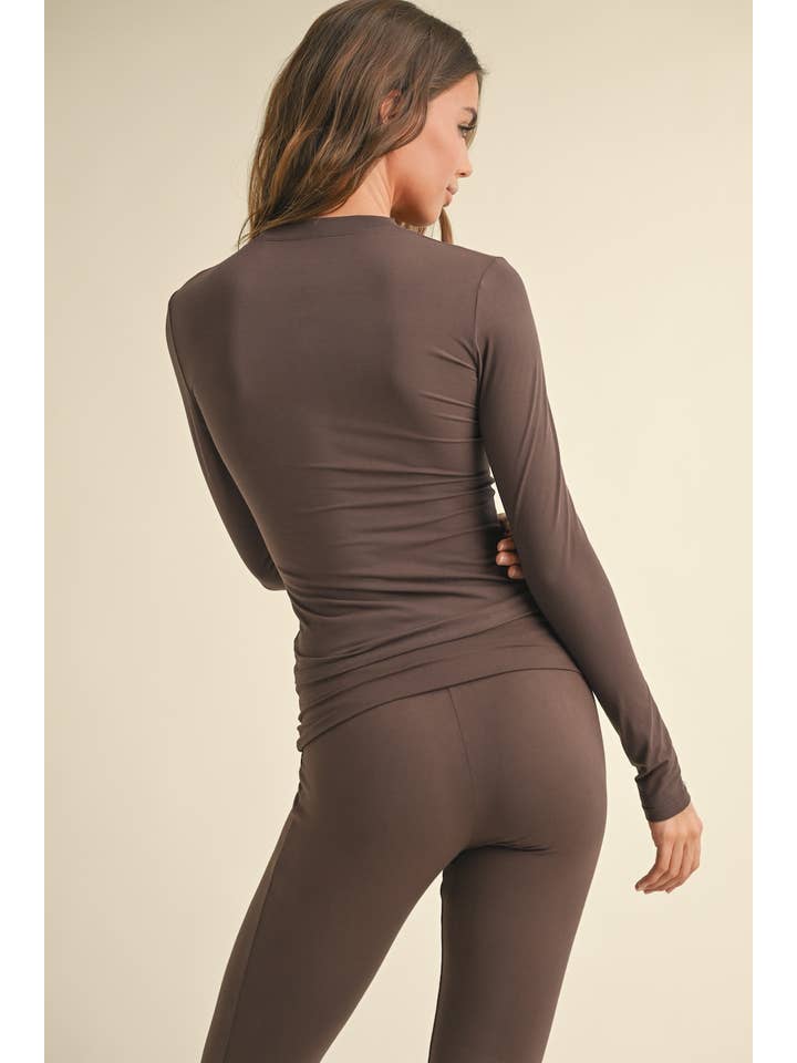 KIMBERLY C - Wholesale Lounge Top - Women's - Soft Knit Jersey Long Sleeve Tee64