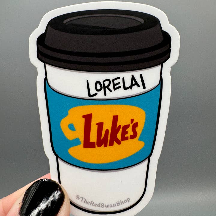 The Red Swan Shop - Wholesale Sticker - Vinyl Decal - Gilmore Girls - Luke's Cafe Cup4