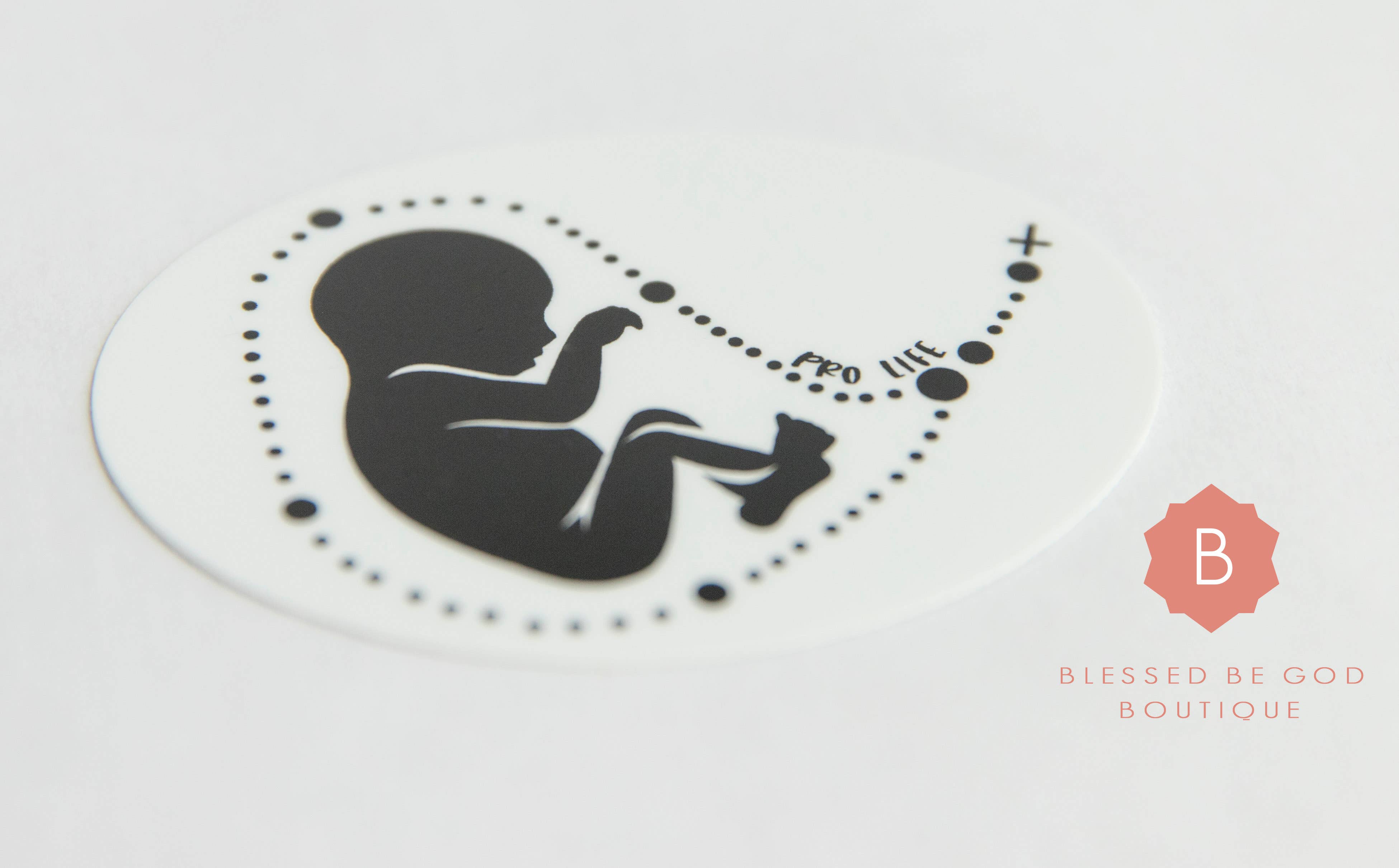 Blessed Be God Boutique - Wholesale Sticker - Pro-Life Sticker, Catholic Vinyl Sticker, Laptop Sticker2