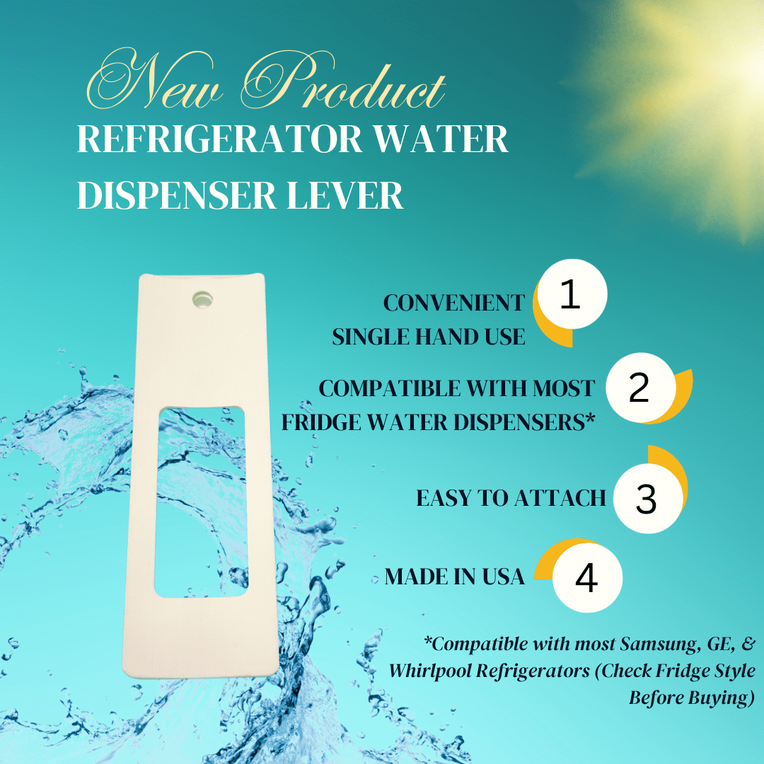 Chatelet - Vente Ustensile/gadget de cuisine - Levier distributeur d'eau Chatelet pour intérieur de réfrigérateur | Distribution d'eau à une main pour modèles sélectionnés | Fabriqué aux États-Unis1