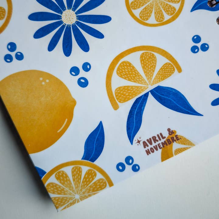 Avril & Novembre - Wholesale Notebook - Lemon Spiral Notebook