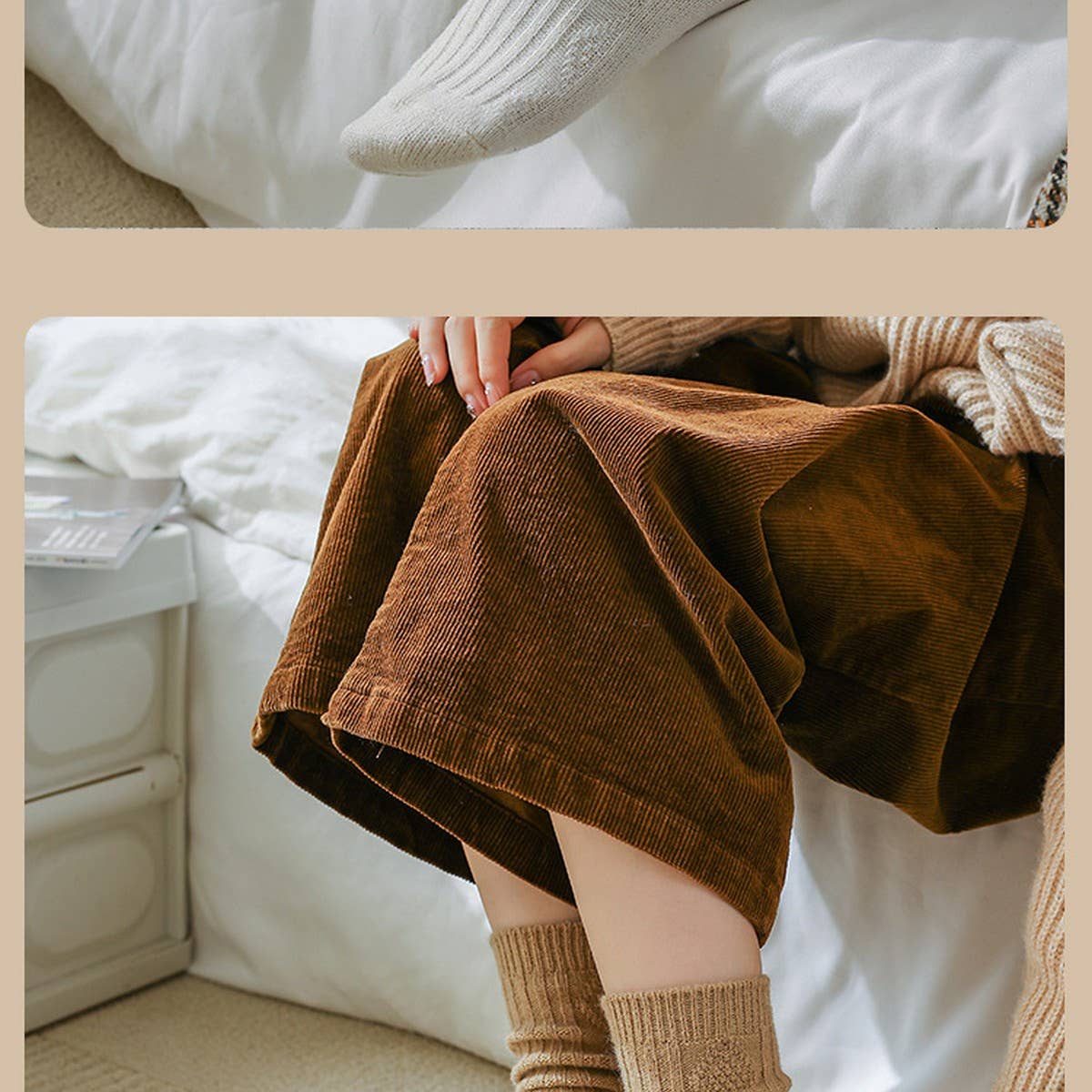 ACCITY - Wholesale Socks - Women's - WOMEN'S WOOL SOCKS WARM WOMEN'S MID-CALF SOCKS_CWMS11237