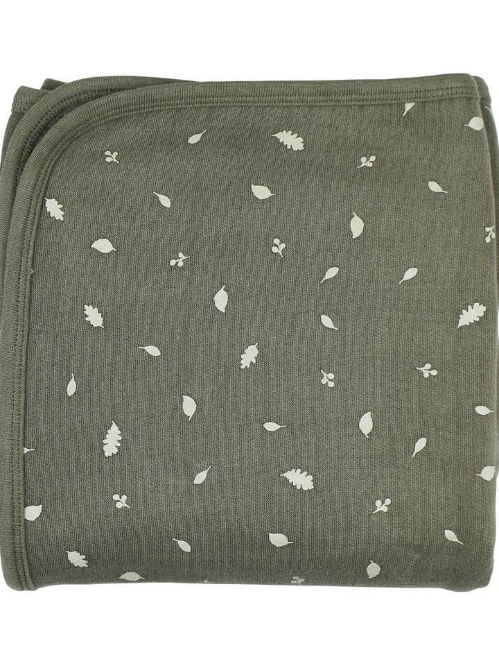 L'ovedbaby - Venta al por mayor Manta de cama - Niños y bebés - Manta Orgánica Acogedora en Hojas de Cazador