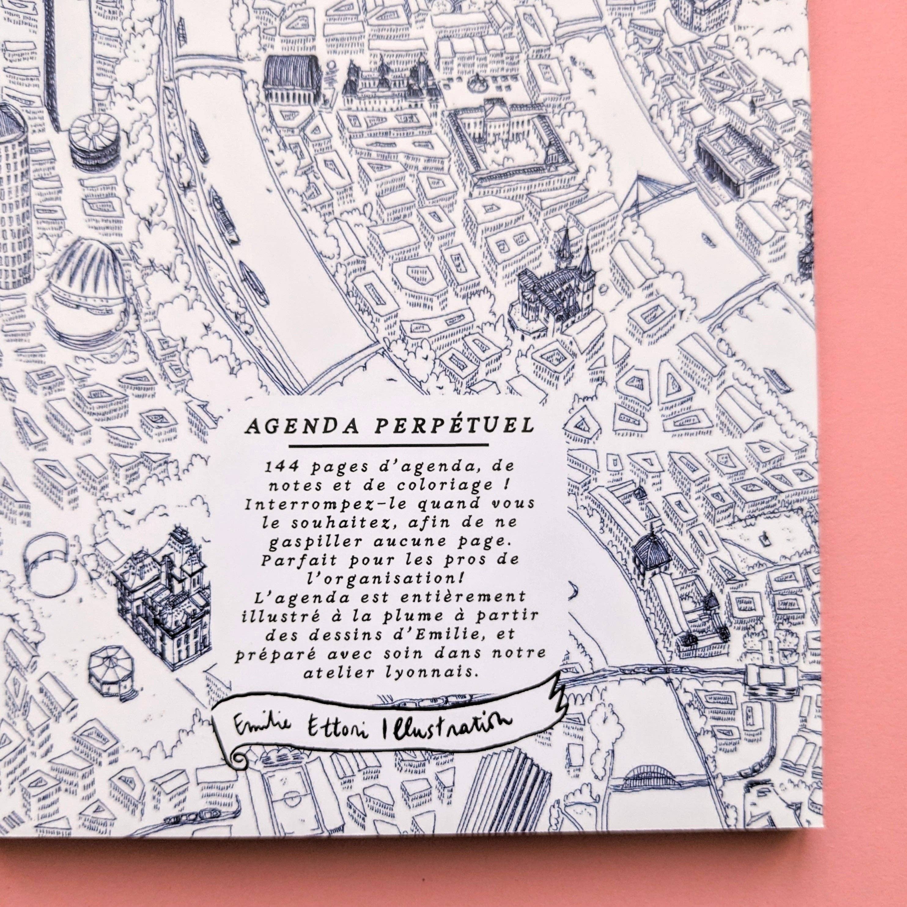 EMILIE ETTORI ILLUSTRATION - Wholesale Planner - Perpetual agenda Lyon4