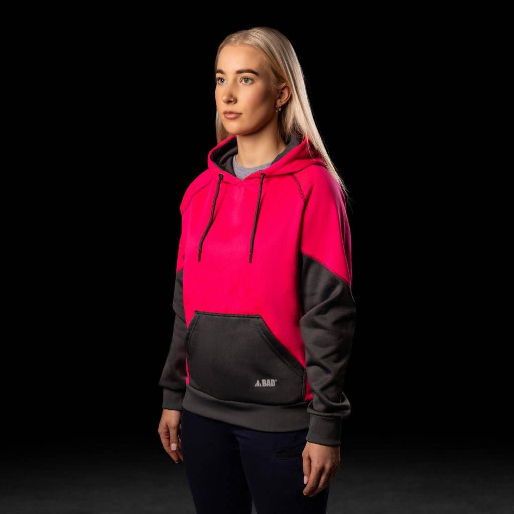 BAD WORKWEAR - Wholesale Hoodie - Women's - BAD WOMENS ESSENTIAL™ HI-VIS FLEECE HOODIE13
