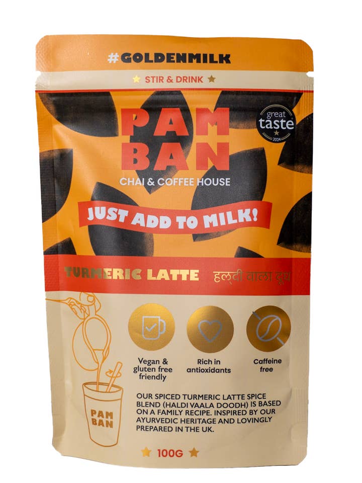 Turmeric Latte - Antioxidant Rich and Caffeine Free for wholesale by Pamban Chai & Coffee House
