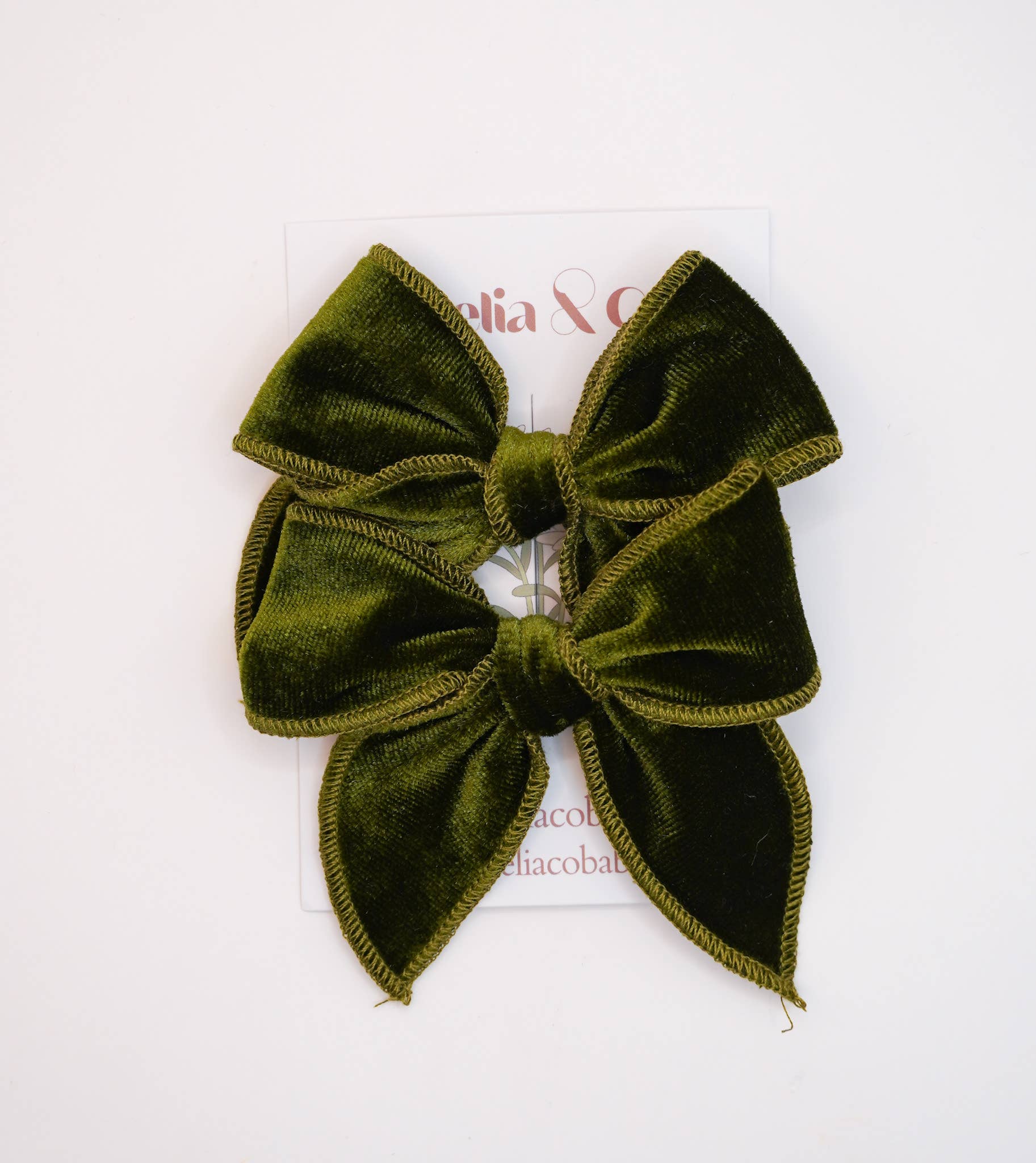 Aurelia & Co. Baby - Wholesale Hair Bow - Kids - Luxe Velvet Fable Hair Bows for Holiday Christmas 20250