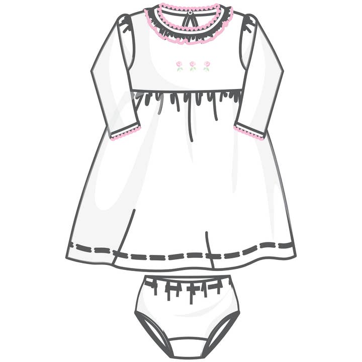 Juliette's Classics Long Sleeve Dress for wholesale by Magnolia Baby