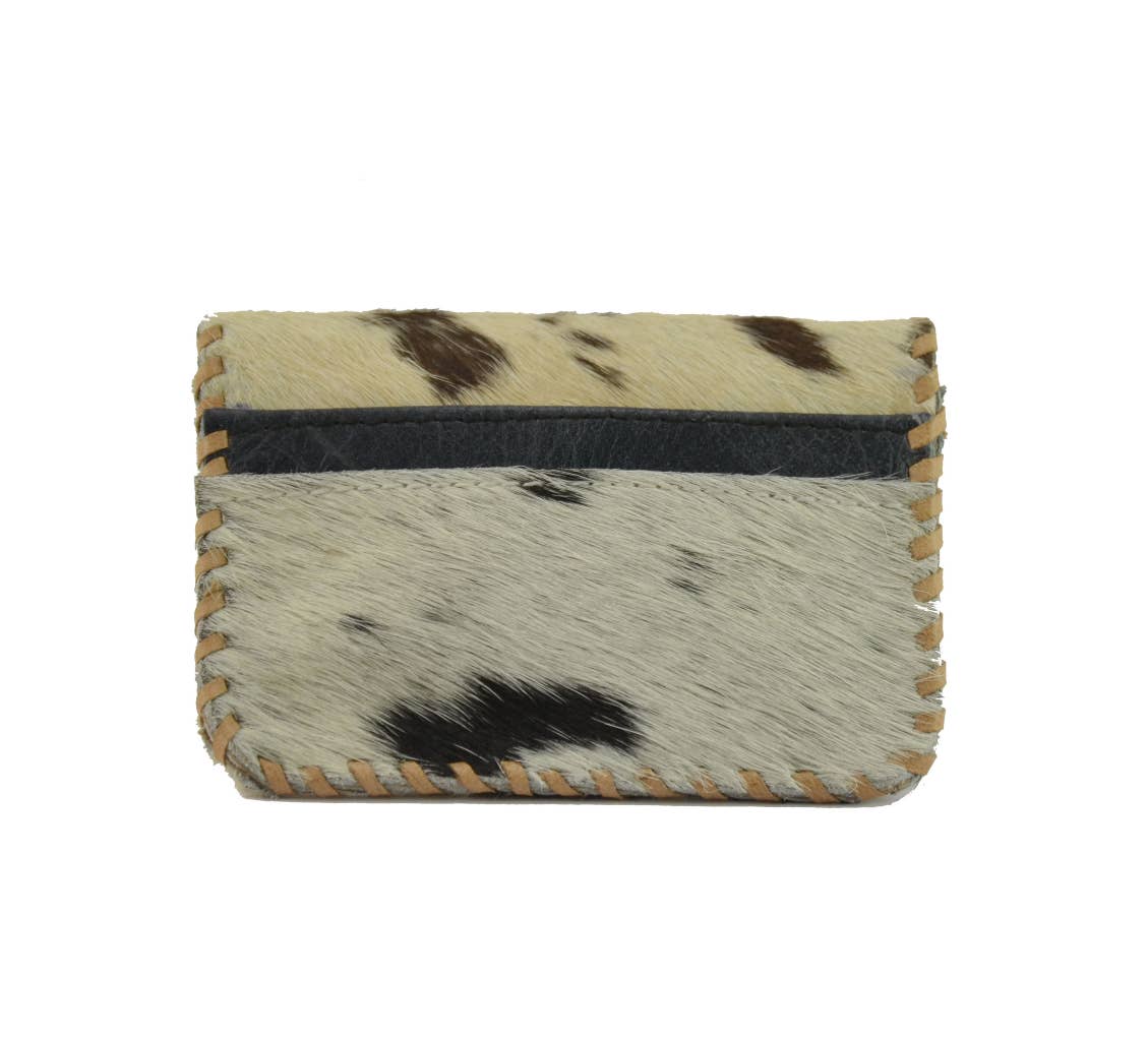 STUDIO CALEIDOSCOPE - Wholesale Portemonnee - Dames - Neo kaartportemonnee Koeienhuid Hairon leer2