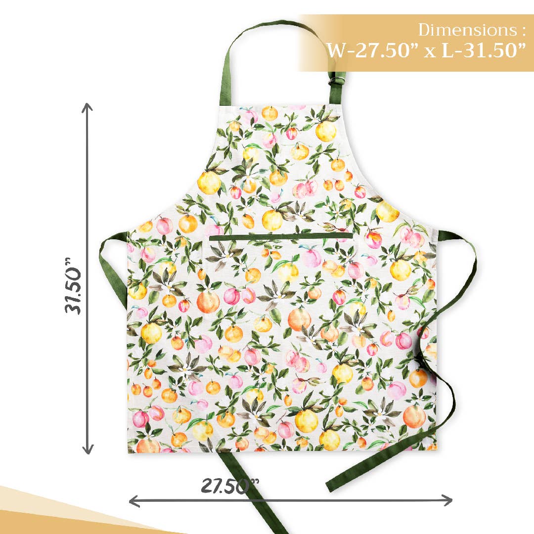 Maison d'Hermine - Design in Every Thread - Wholesale Apron - Apron 100% Cotton - Everyday Cooking - Soleil Fruite3